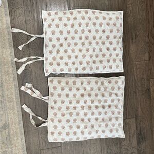 Threshold Full Size Pillow Shams – Neutral Botanical Print – Set of 2